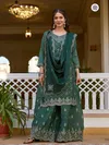 KF 3202 Kalaai Chinon Embroidery Kurti With Bottom Dupatta Wholesale Price In Surat